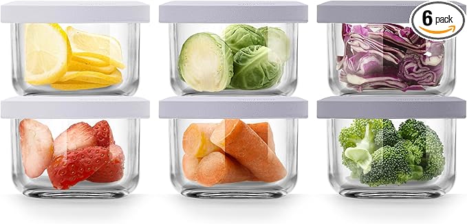 Comotomo 'Smart Vent' Food Container, Gray Set of 6-CubbioJoy