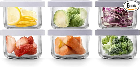 Comotomo 'Smart Vent' Food Container, Gray Set of 6-CubbioJoy