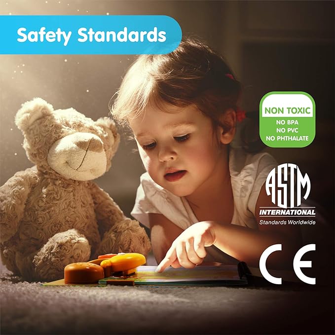 BEST LEARNING Book Reader Animal Kingdom - Educational Talking Sound Toy to Learn Animals with Quiz Games for Kids Ages 3 to 8 Years Old | Ideal 3-5 Boy or Girl Birthday Gift-CubbioJoy