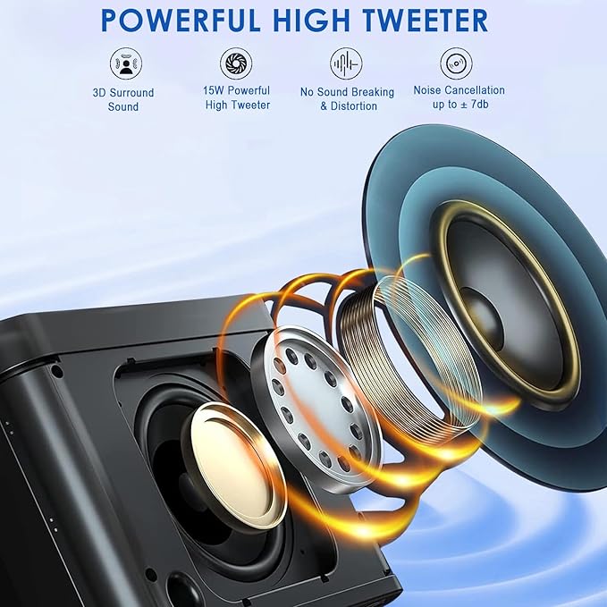 Karaoke Machine for Kids Adults - Portable Bluetooth Speaker with 2 Wireless Microphones, Singing Machine for Party, Birthday Gifts for Girls Boys Ages 4, 5, 6, 7, 8,9,10,11, 12+ Years Old-CubbioJoy