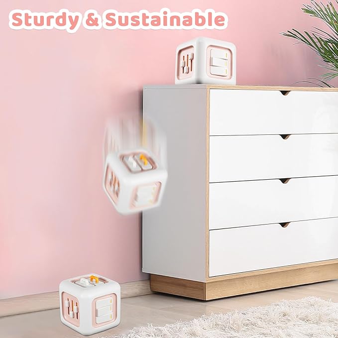 Busy Cube Toys for 1 Year Old Girl Gifts, Montessori for Baby Girl, Travel Sensory Toys for Toddlers 1-3, Learning Fine Motor Skills| 1st Birthday Girl Gifts 12 Months +-CubbioJoy