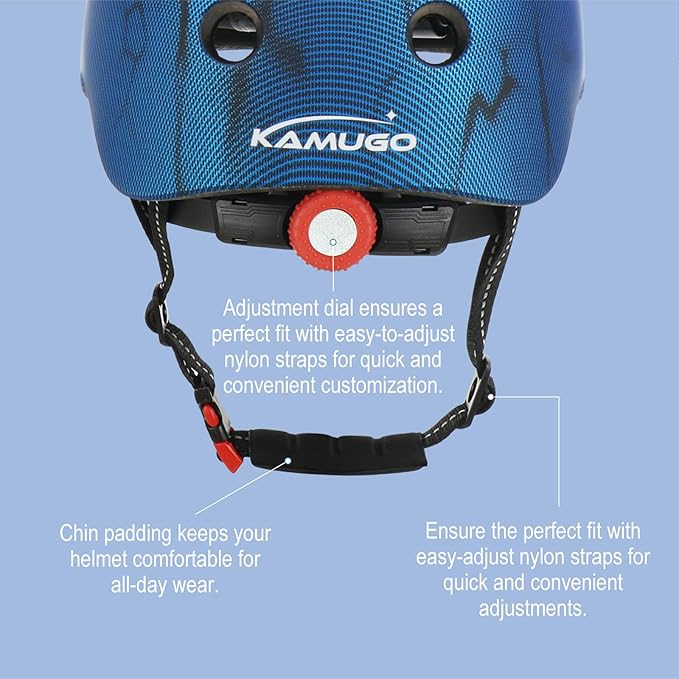 KAMUGO Kids Bike Helmet Set, Toddler Helmet for Ages 2-8 Boys Girls with Sports Protective Gear Set Knee Elbow Wrist Pads for Skateboard Cycling Scooter Rollerblading-CubbioJoy