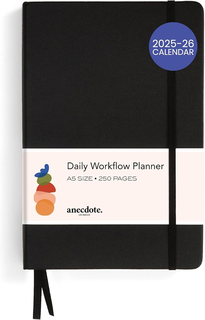 Anecdote 2026 Planner: A Monthly, Weekly & Daily Planner 2026 for Planning Your Success - A5 Size Hardcover Start Anytime and Achieve your Goals - Black-CubbioJoy