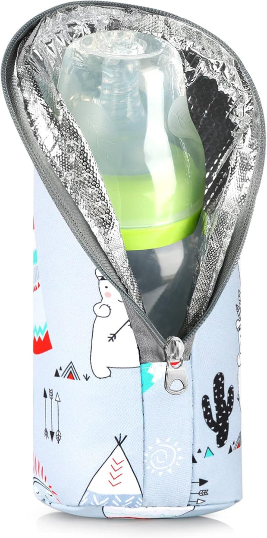Accmor Baby Bottle Tote Bags, Insulated Breastmilk Cooler Bag, Nursing Bottle Warmer Bag for Nursing Mom Daycare Travel-CubbioJoy