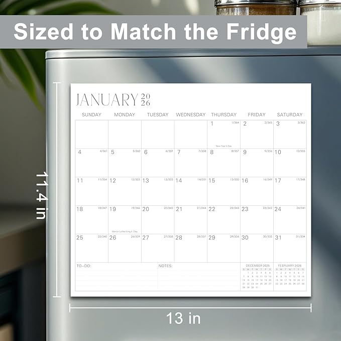 2025-2027 Magnetic Fridge Calendar 21 Monthly Magnetic Calendar for Refrigerator Planner Runs from October 2025 Until June 2027 Easy Organizing Markers Tearable (Simplicity)-CubbioJoy