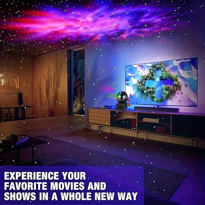 Astronaut Star Projector, Star Projector Galaxy Light for Kids，8 Modes Remote and 270° Adjustable Led Lights for Bedroom, Girls Room Decoration, Home Theater, Ceiling, Timer (Black Guitar)-CubbioJoy