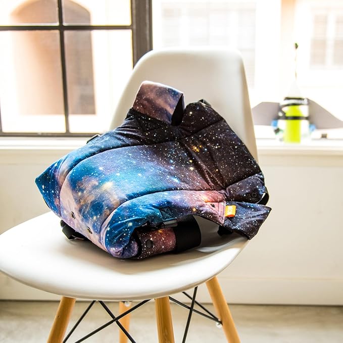 Beco Gemini Baby Carrier from Newborn to Toddler - Certified Ergonomic Newborn Baby Carrier for Infants and Children of 7-35 lbs - M Shape, Adjustable Seat, 100% Cotton (Carina Nebula)-CubbioJoy