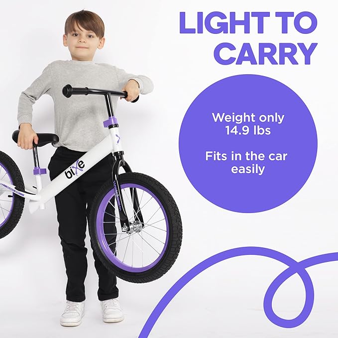 Balance Bike: for Big Kids Aged 4, 5, 6, 7, 8 and 9 Years Old - No Pedal Sport Training Bicycle | 16inch Wheel-CubbioJoy
