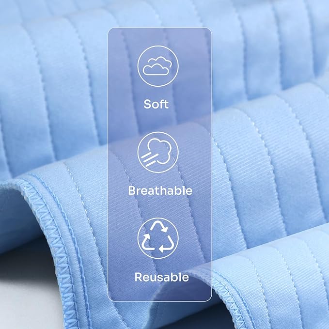 Conkote® Washable Underpads, 34" x 36" (Pack of 4), Waterproof Protective Pad for Bed, Couch, Sofa, Floor, Reusable Bedwetting Incontinence Pads for Kids, Adults, Elderly, and Pets-CubbioJoy