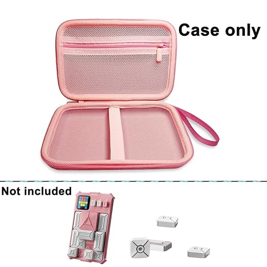 JCHPINE Hard Carrying Case for GiiKER Super Slide Brain Games, Protective Storage Holder for GiiKER Brain Teaser Puzzles Interactive Handheld Game Console Accessories (Case Only) (Pink)-CubbioJoy