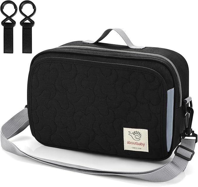 Accmor Stroller Organizer, Universal Stroller Organizer with Insulated Cup Holder Pocket, Dual Purpose Large Capacity Stroller Bag Caddy, Stroller Accessories Fits for Uppababy, Doona, Nuna Strollers-CubbioJoy