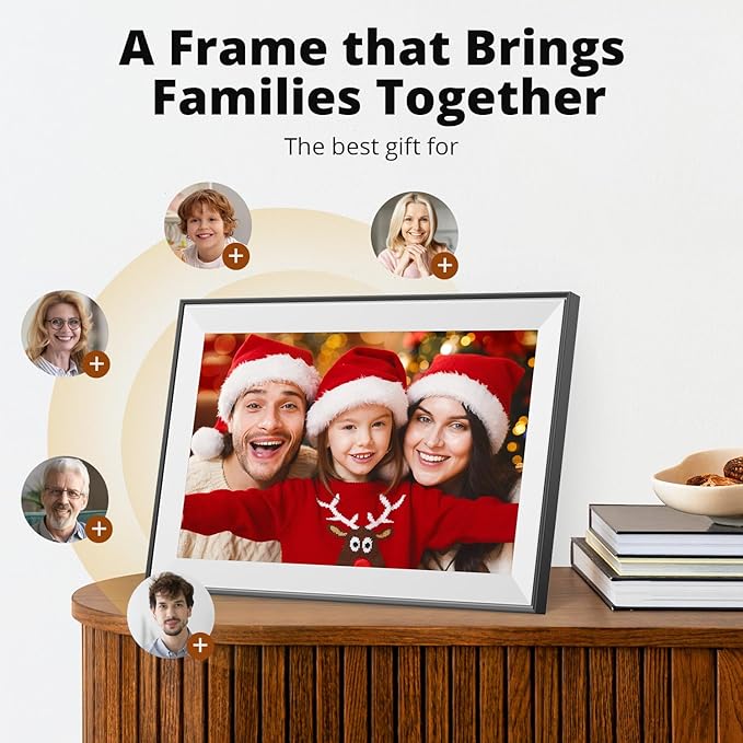 Dragon Touch 15.6 Inch Large Digital Picture Frame - WiFi Digital Photo Frame with 32GB Storage, FHD 1080P Touch Screen, Auto-Rotate, Share Photos/Videos Instantly via Free App Best Gifts for Mom-CubbioJoy