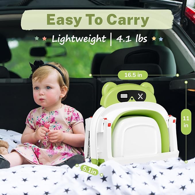 AVIDOR Baby Bathtub,Collapsible Bathtub for Newborn to Toddler,Durable Essential Infant Bath Tub,Portable Travel Baby Tub with Soft Cushion,No-Slip Hanging and Detachable(Green)-CubbioJoy