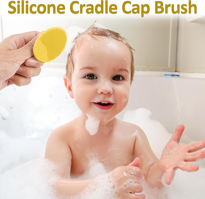 Baby Grooming Kit, Infant Safety Care Set with Hair Brush Comb Nail Clipper Nasal Aspirator,Baby Essentials Kit for Newborn Girls Boys (Yellow)-CubbioJoy