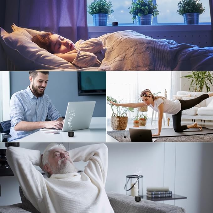 Babelio White Noise Sound Machine for Adults Kids Baby, Mini, 15 Non-looping Sounds, Timer, Memory Function, Easy to Pocket and Travel-CubbioJoy