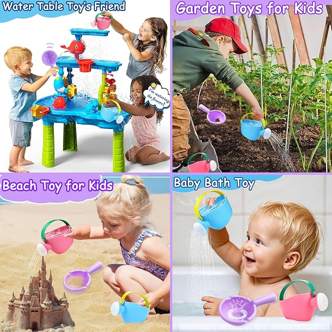 Baby Bath Toys for Kids Ages 1-3 3Pcs Toddler Bath Pool Toys for 1-3 2-4 Water Can Bathtub Pool Water Table Beach Toys Baby Gifts (Small Hand)-CubbioJoy