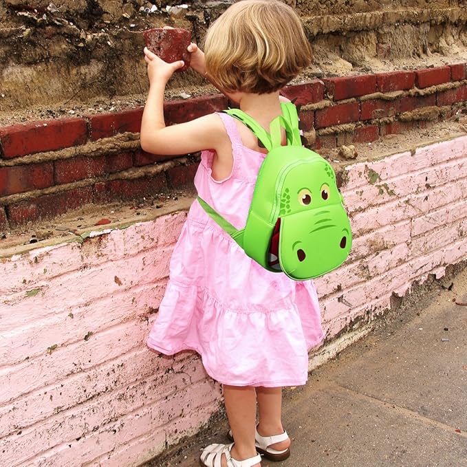 JiePai Dinosaur Toddler Backpack Hippo Kids Backpack Waterproof Cartoon Preschool-CubbioJoy