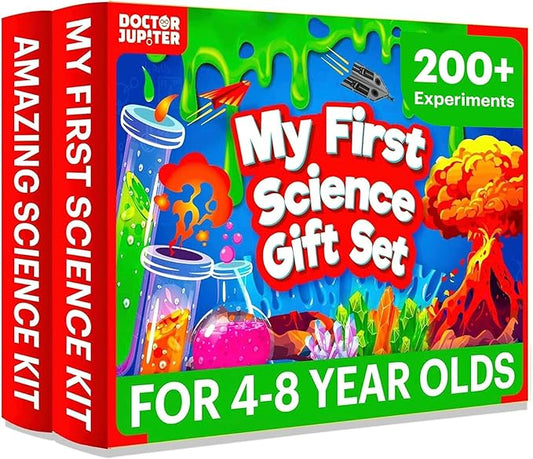 Doctor Jupiter My First Science Gift Set for Kids Ages 4+ | Set of My First Science Kit & Amazing Science Kit | Birthday Gift Ideas for 4-5-6-7-8 Year Old Boys & Girls | STEM Learning & Education Toys-CubbioJoy