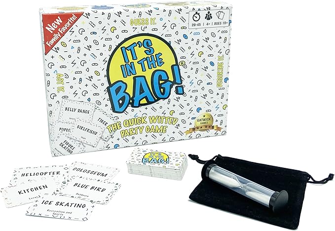 It’s in The Bag - Ultimate Family Game for Game Night, 3 Rounds of Wild Easy Fun! Best Board and Party Games for Adults, Groups, and Kids-CubbioJoy