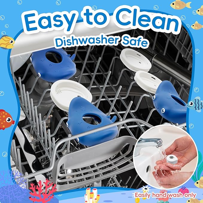 b&h Silicone Baby Bath Thermometer - Safety Digital Infant Bathtub Temperature Thermometer, Color-Coded Display, Quick-Read, Detachable Silicone Jacket, Dishwasher Safe, Temperature Toy-CubbioJoy