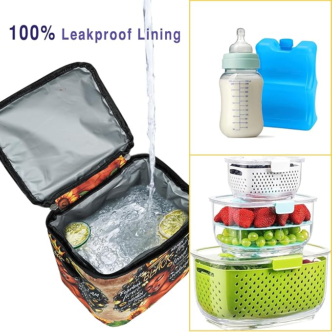 Breastmilk Cooler Bag with Ice Pack Fits 4 Baby Bottles Up To 9 Ounce Insulated cooler Bag Breast Milk Cooler on the Go with Strap Baby Bottle Cooler Bag for Nursing Mom Daycare or Travel-CubbioJoy