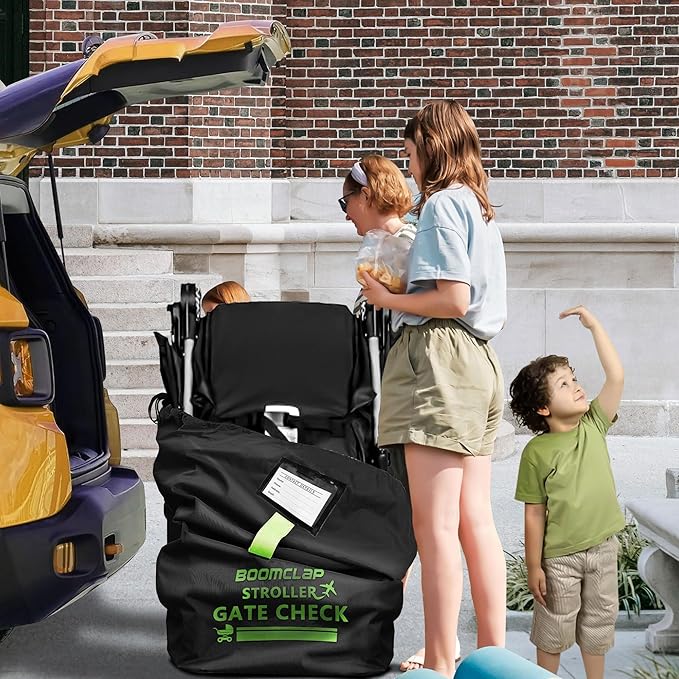 BOOMCLAP Durable stroller travel bag for airplane,stroller bag carseat cover for Double/Single/Jogging Strollers,Waterproof stroller gate check bag-CubbioJoy