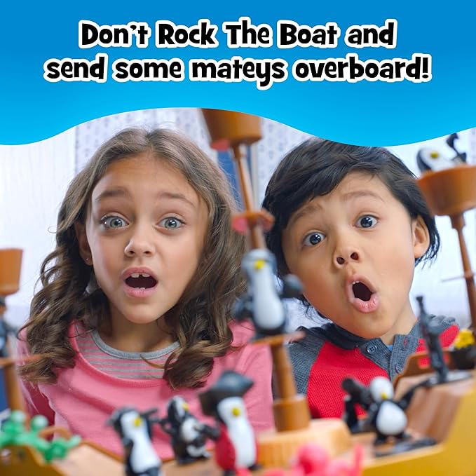 Don’t Rock the Boat Board Game - Kids Games, Family Games for Kids and Adults, Board Games for Family Night, Multi-Player Board Games, Builds Hand & Eye Coordination, Balancing Toy, Ages 5+-CubbioJoy