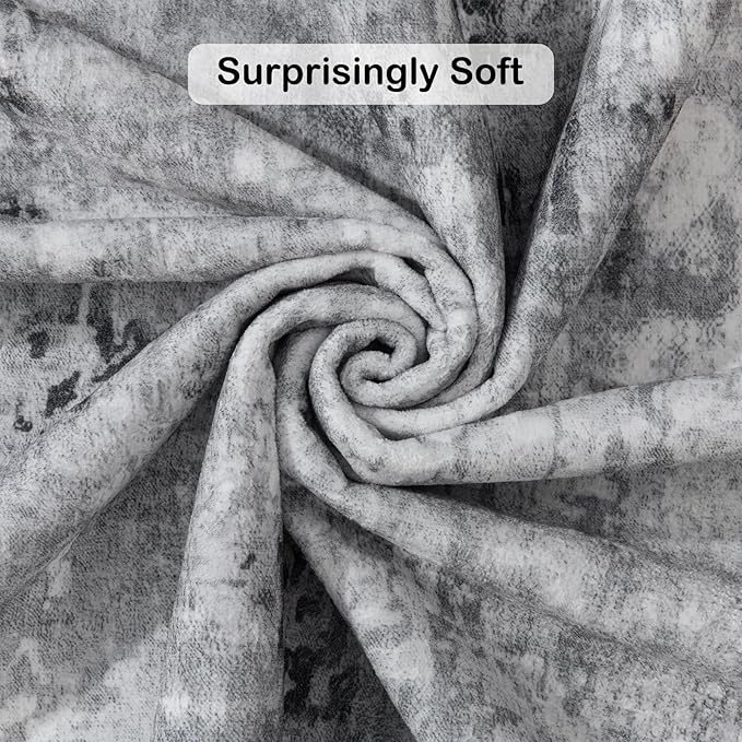 Kelarea Living Room Rug 4x6 Grey Area Rug Machine Washable Rugs, Non Slip Abstract Vintage Indoor Carpet for Bedroom, Nursery, Classroom, Dining Room, Home Office-CubbioJoy