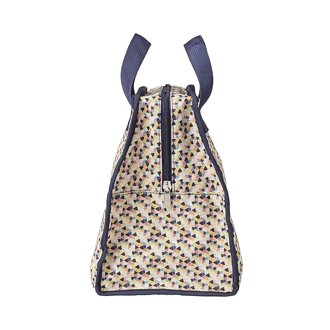 Dr. Brown's Fold & Freeze Bottle Tote, Travel Baby Bottle Insulated Cooler Bag, Store Up to 6 Baby Bottles, Geometric Multicolor, BPA Free-CubbioJoy