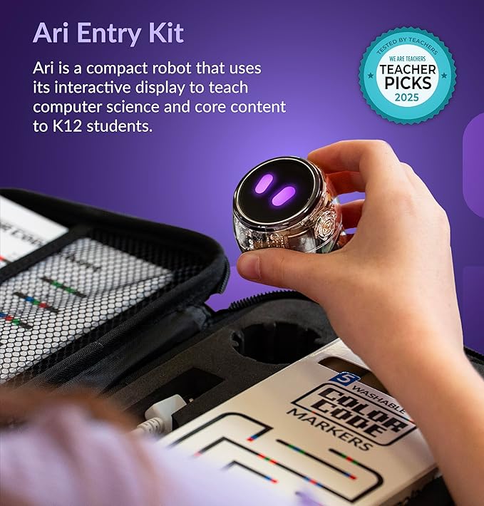 Ari Entry Kit | Interactive Learning Robot with Touch Screen, ToF Sensor, Accelerometer, Gyroscope, and AI Integration | Hands-On STEM Education for Classrooms and Homeschool-CubbioJoy