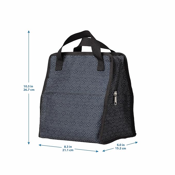 Dr. Brown's Fold & Freeze Bottle Tote, Travel Baby Bottle Insulated Cooler Bag, Store Up to 6 Baby Bottles, Black, BPA Free-CubbioJoy