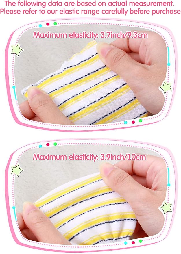 24 Pairs Newborn Baby Mittens Unisex Cute Glove No Scratch Baby Mittens Gloves for 0-6 Months Boys Girls-CubbioJoy