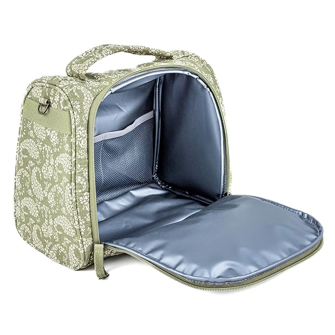 JuJuBe x Sazan Hendrix - New Insulated Bottle Bag, Breastmilk Storage Bag for Baby Bottles, Travel Waterproof Insulated Lunch or Cooler Bag for Nursing, Milk, Snacks, Paisley Floral, Mother's Day Gift-CubbioJoy