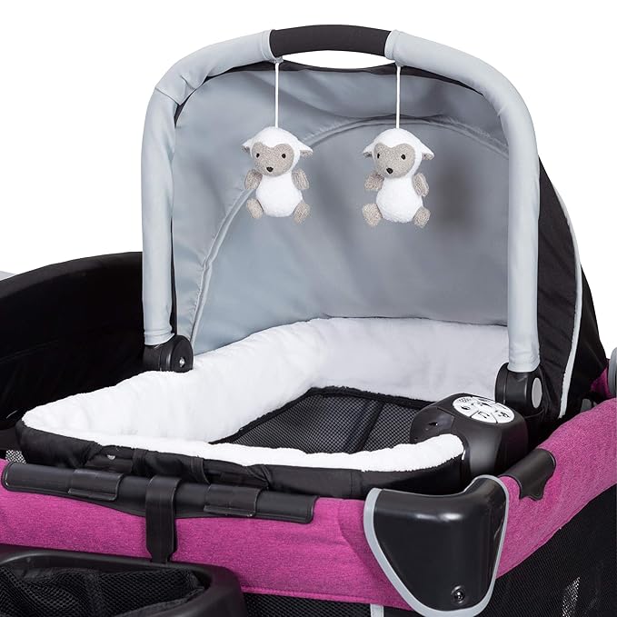 Baby Trend Retreat Nursery Center® Playard, Mulberry-CubbioJoy