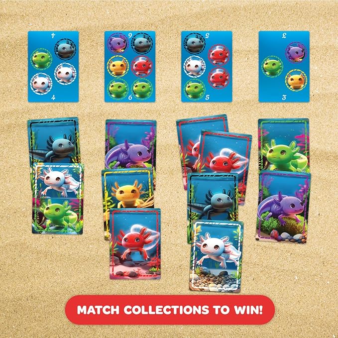A Lotta Axolotls | Lighthearted Card Game | Great for Game Night | Perfect for Kids and Adults | Ages 6 and up-CubbioJoy