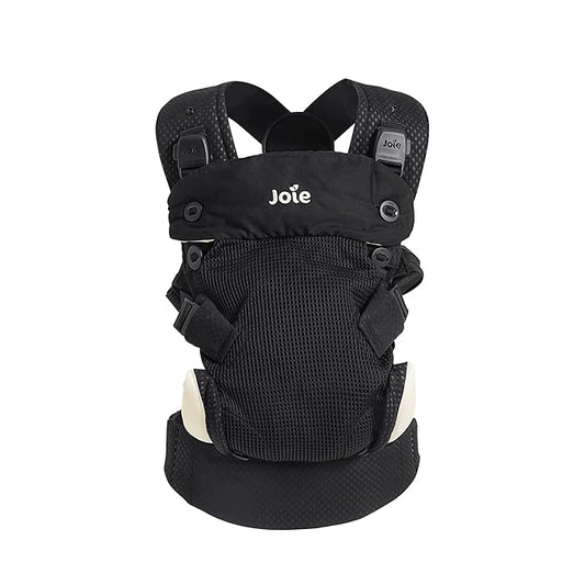 Joie Savvy Lite Air 3-in-1 Baby Carrier – Lightweight, Ergonomic Baby Carrier with 3 Carry Positions, Breathable Fabric, Padded Straps, and Lumbar Support (Jet)-CubbioJoy