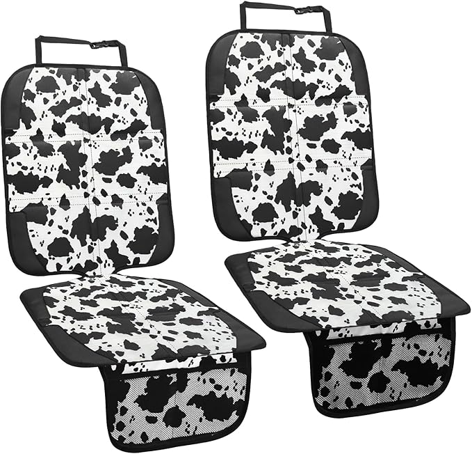 Car Seat Protector for Child Car Seat, 2 Pack Baby Car Seat Covers with Mesh Pockets & Non-Slip Backing 600D Durable Seat Protector-CubbioJoy