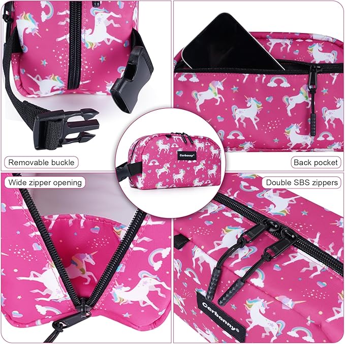 Cerbonny Small Cooler Bags: Freezable, Insulated Lunch Bags for Work/School Travel - fits Yogurt | 3+(Unicorn)-CubbioJoy