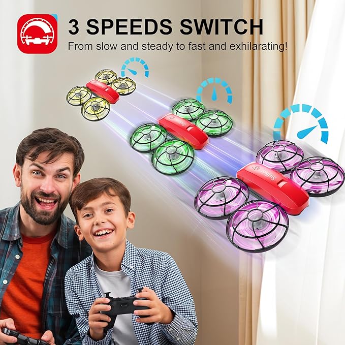 Drone with Camera for Kids and Beginner,Birthday Gift Toy for Boys and Girl,Indoor Quadcopter Plane for Boy,Small Helicopter with Auto Hovering, 3D Flips, Headless Mode,2 Batteries-CubbioJoy