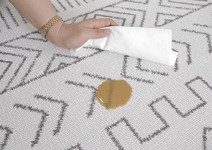 Baby Care Play Mat (Large, Nordic Trails - Tribal) 82'' x 55'' Original One-Piece Reversible Rollable Waterproof Play Mat for Infants, Babies, Toddler, and Kids-CubbioJoy