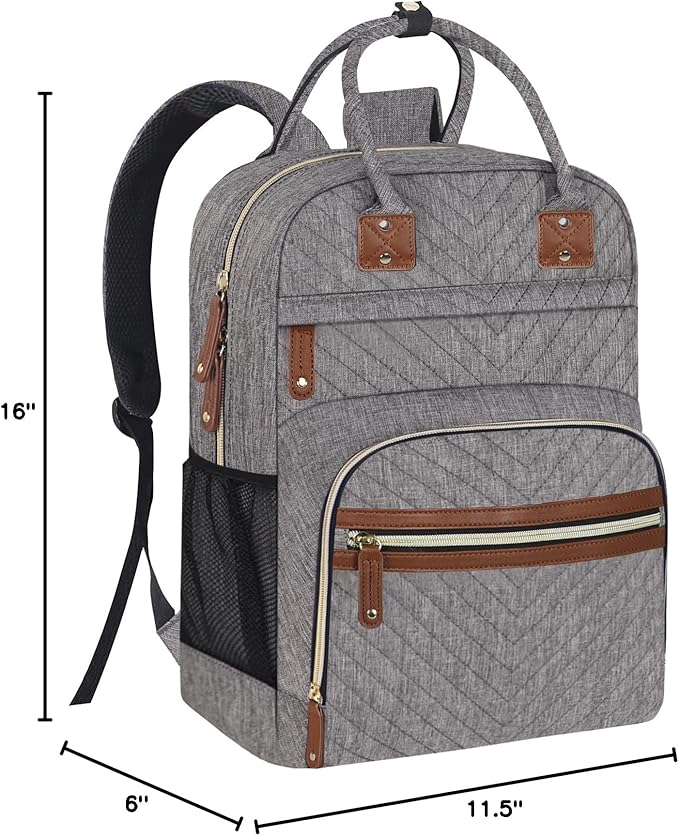 Diaper Bag Backpack Tote with Insulated Pockets for Men Baby Boys Girls Newborn Unisex Tactical Large Capacity, Multifunctional Waterproof Grey-CubbioJoy