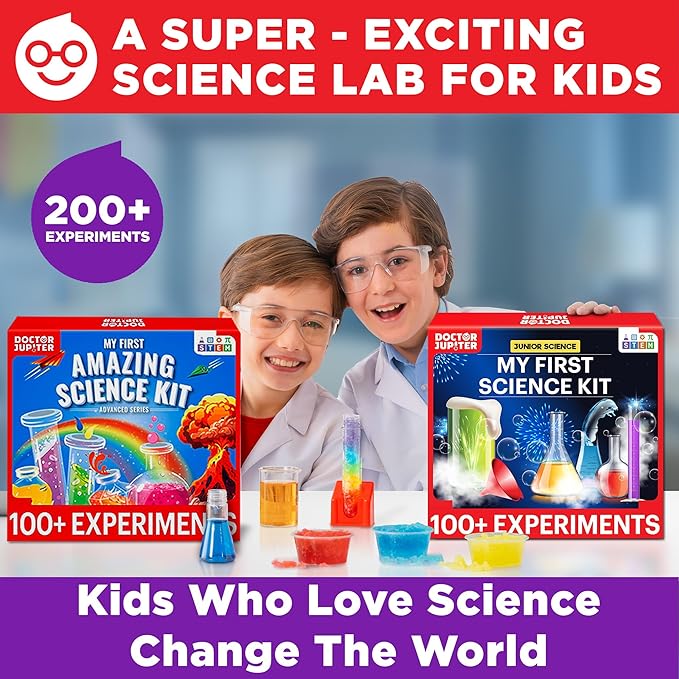 Doctor Jupiter My First Science Gift Set for Kids Ages 4+ | Set of My First Science Kit & Amazing Science Kit | Birthday Gift Ideas for 4-5-6-7-8 Year Old Boys & Girls | STEM Learning & Education Toys-CubbioJoy
