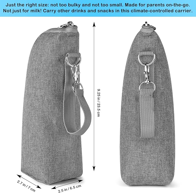 Accmor Baby Bottle Cooler Tote Bags, Insulated Breastmilk Cooler Bag, Nursing Bottle Warmer Bag for Nursing Mom Daycare Travel-CubbioJoy
