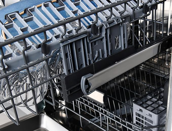 Kenmore Elite 24" Built-In Dishwasher - UltraWash Plus, TurboDry, QuietWash, SmartWash, TurboFlex Third Rack & Reach-Thru Handle - 15 Place Settings - 42 DBA - ENERGY STAR Certified - Black-CubbioJoy