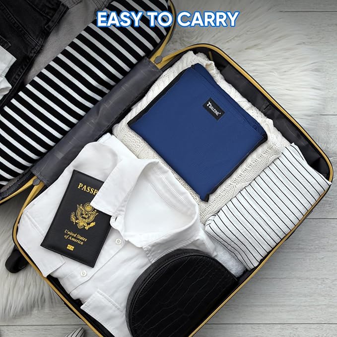 BALEINE 150L Laundry Bag Backpack, 900D Oxford Fabric Large Travel Laundry Bags with Shoulder Straps and 2 Mesh Pockets for College Dorm, Apartment, Laundromat (Navy, 150L)-CubbioJoy