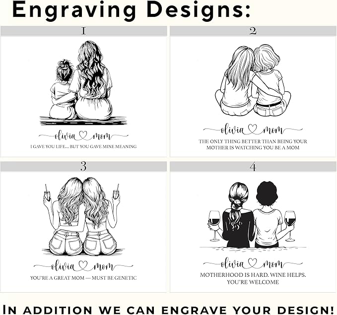 1st Mothers Day Gifts for Daughter - The Only Thing Better Than Being Your Mother Is Watching You Be A Mom, Personalized Keepsake Boxes for Memories Large, Acacia Wood, Happy Mothers Day, 11x8x4.75 in-CubbioJoy