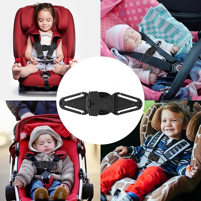 Anti Escape Safety Clip Baby Harness Chest Clips, Chest Strap Lock Prevent Children/Kids(Under 1.5 Years Old) Taking Their Arms Out of High Chairs/Strollers/Reins(2 Pack)-CubbioJoy