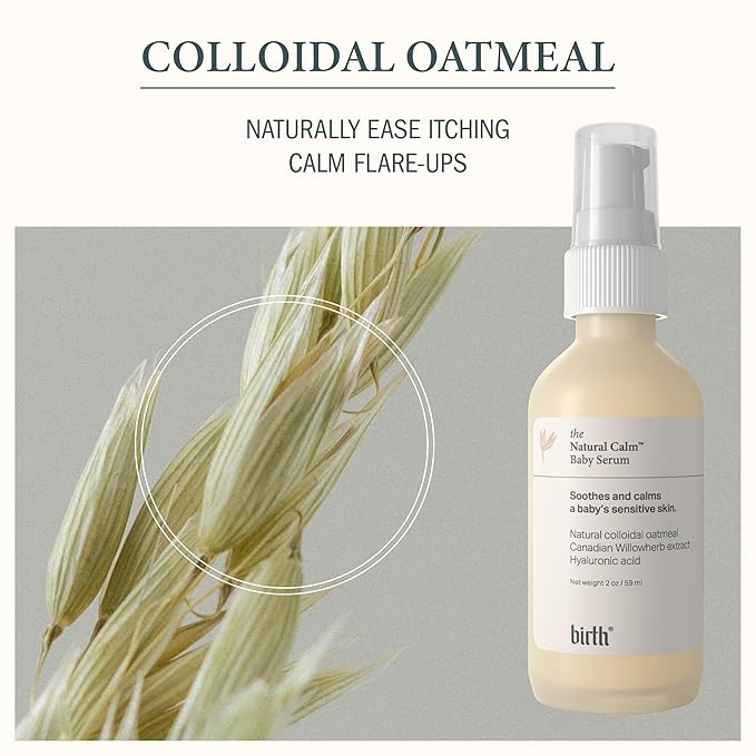 BIRTH SKINCARE Eczema Organic Baby Serum for Newborn and Infant, Redness Relief Moisturizer for Dry skin, Steroid Free 20z 59 ml Baby Ointment Body Serum for itchy Skin Relief, Made In Canada-CubbioJoy