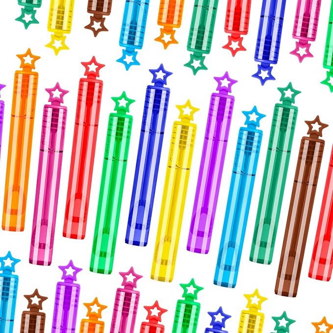 120 Pack 10 Colors Bulk Bubble Wands,Party Favors Bubbles Wand for Kids,Perfect for Wedding,Summer Outdoor Toys,Goody Bags Stuffer Bubbles,Carnival Prize,Birthday