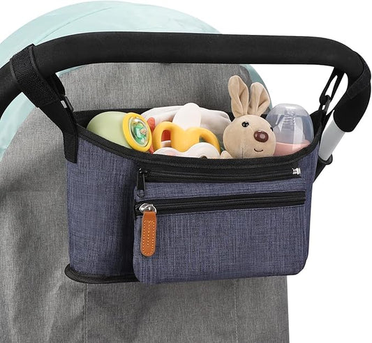 Accmor Universal Stroller Organizer with Detachable Phone Bag, Stroller Bag Caddy Organizer Stroller Accessories for Uppababy, Baby Jogger, Nuna, Doona, Britax Strollers-CubbioJoy